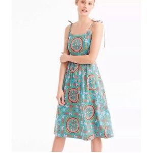 Drakes for J. Crew Tiled Elephant Dress
